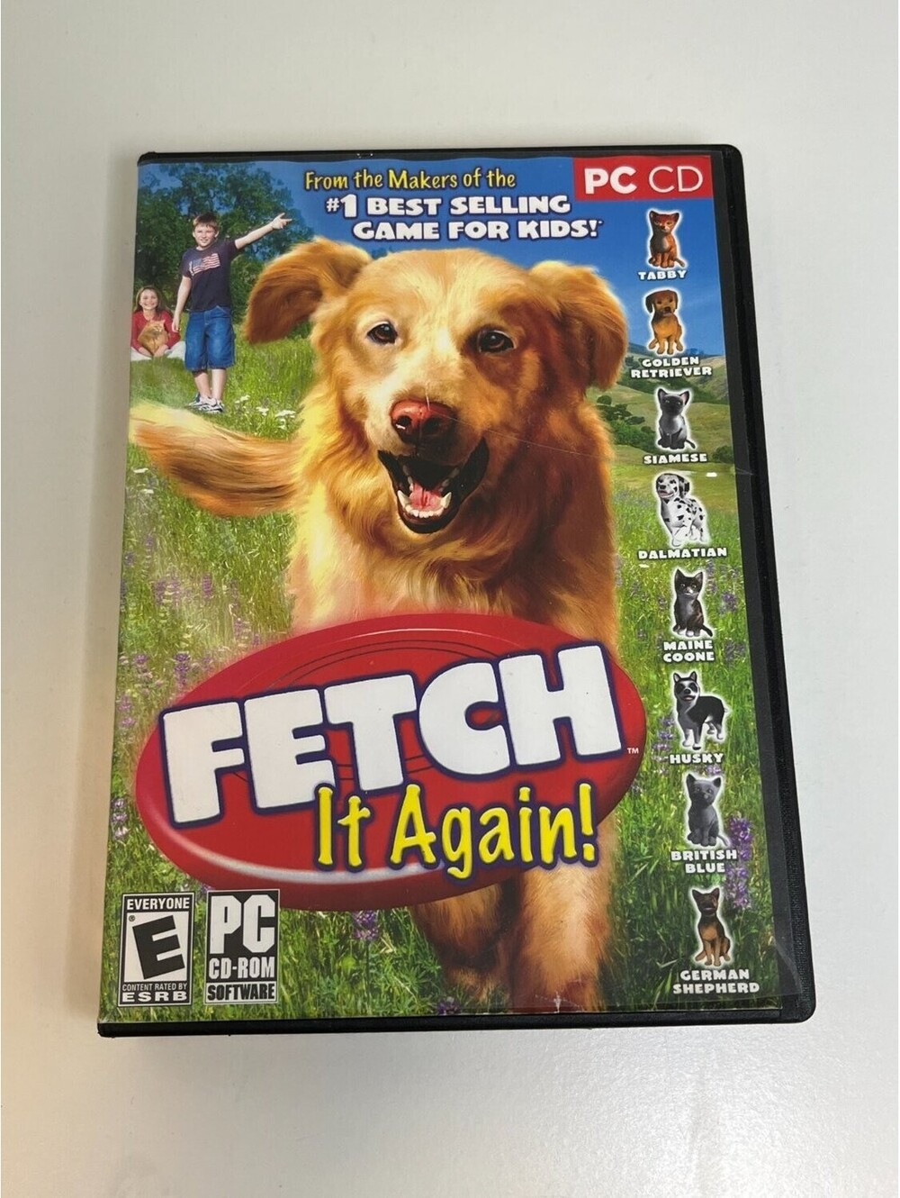 Valu Soft Fetch It Again! PC Cd-rom game pet simulation dog cat black